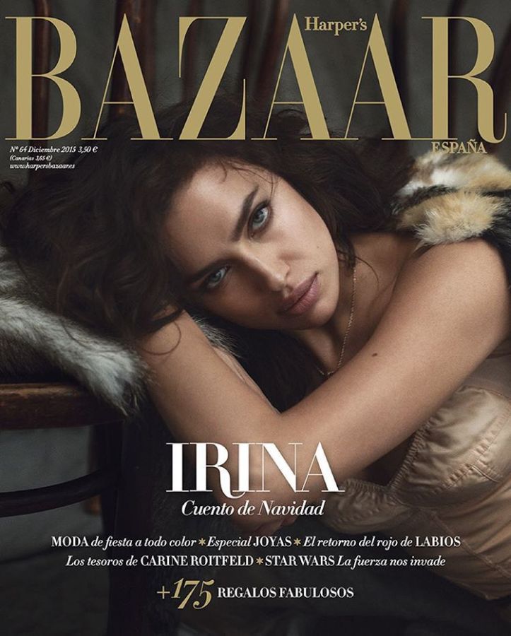 HARPERS BAZAAR SPAIN magazine side cover  December 2015
