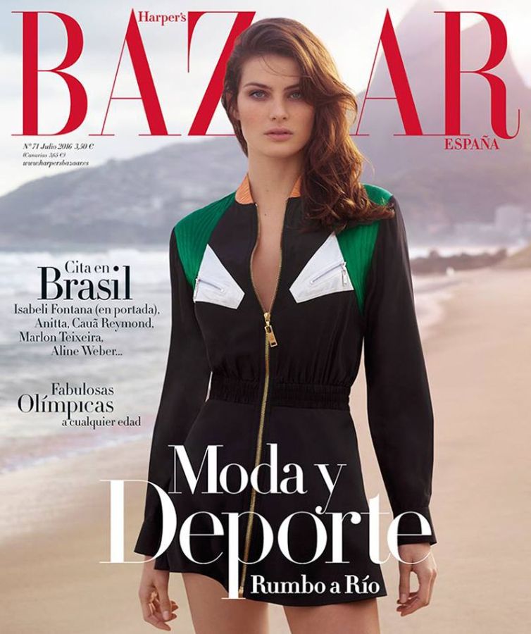 HARPERS BAZAAR SPAIN magazine side cover  July 2016