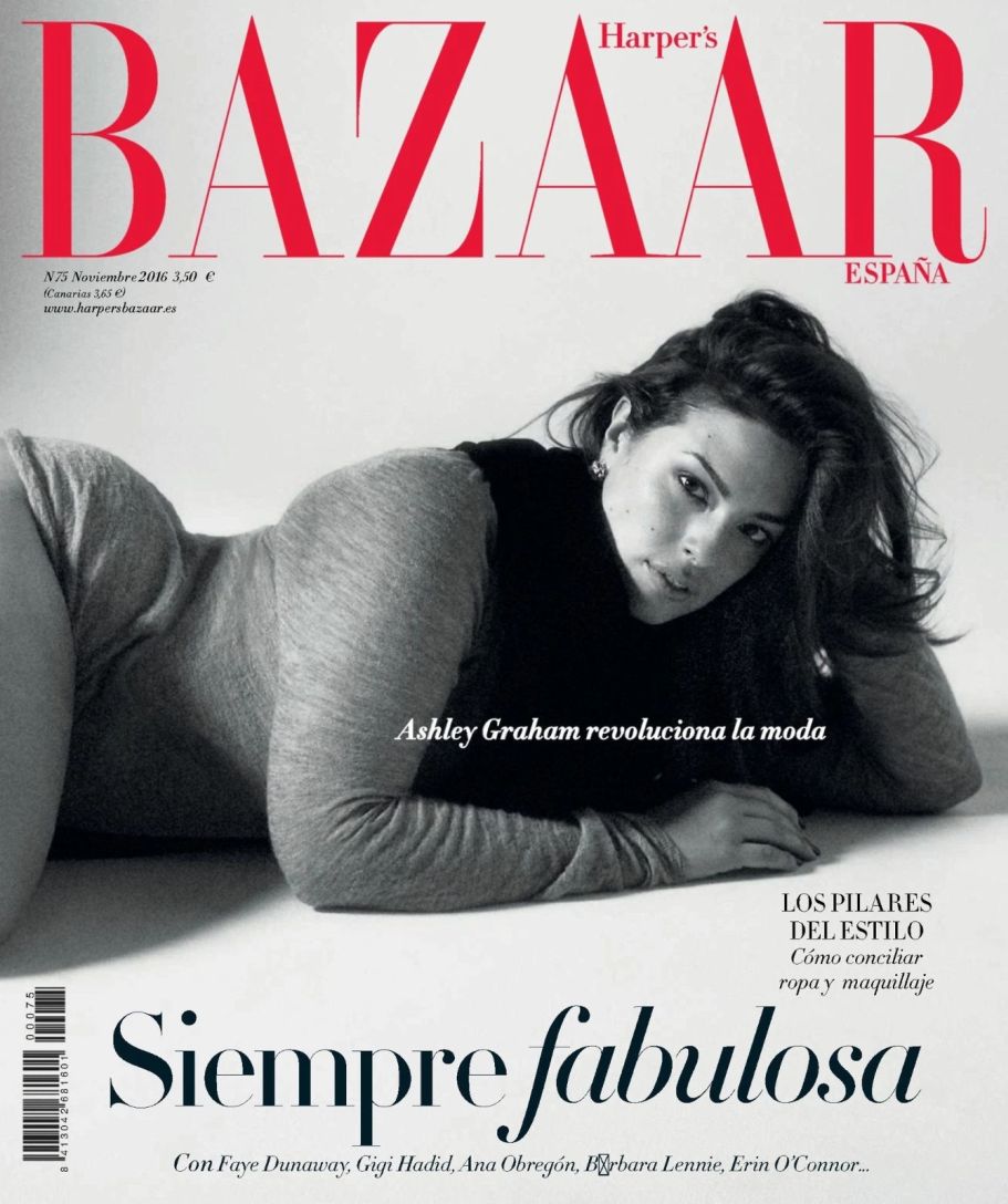 HARPERS BAZAAR SPAIN magazine side cover  November 2016