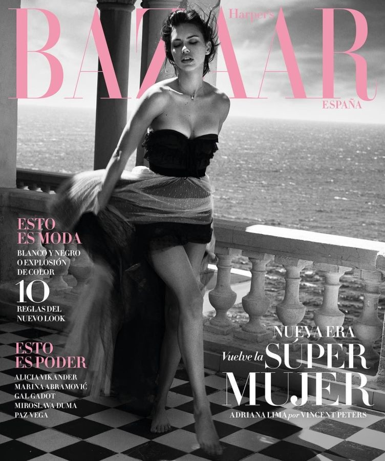 HARPERS BAZAAR SPAIN magazine side cover  July 2017