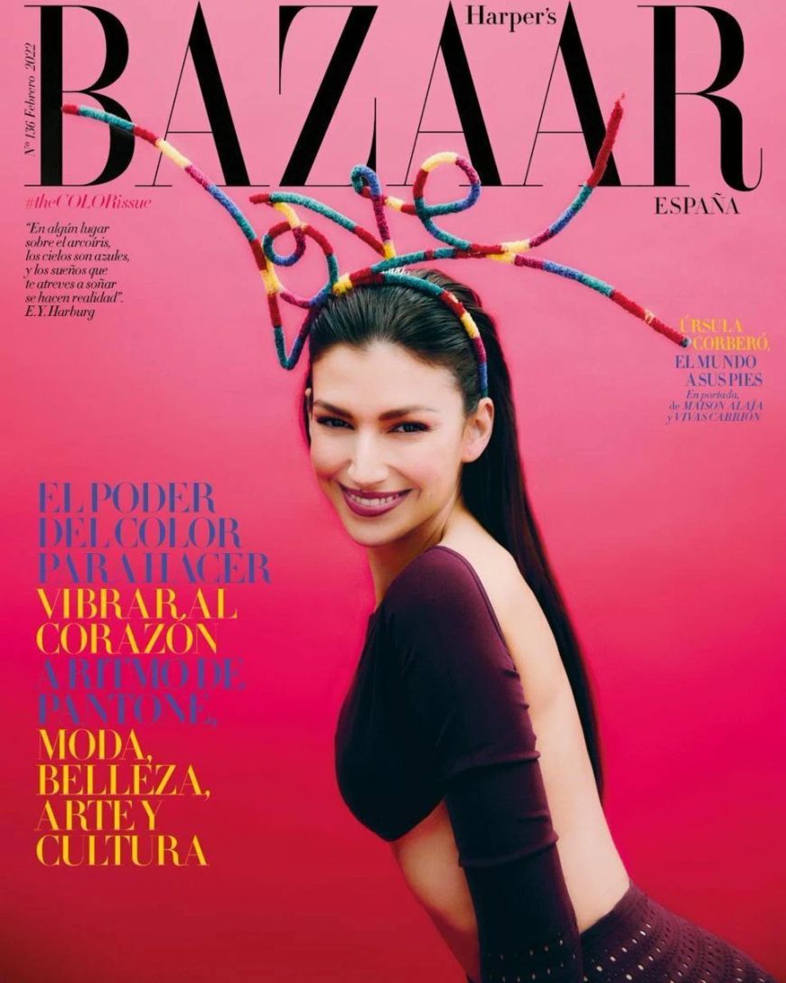 HARPERS BAZAAR SPAIN magazine side cover  February 2022