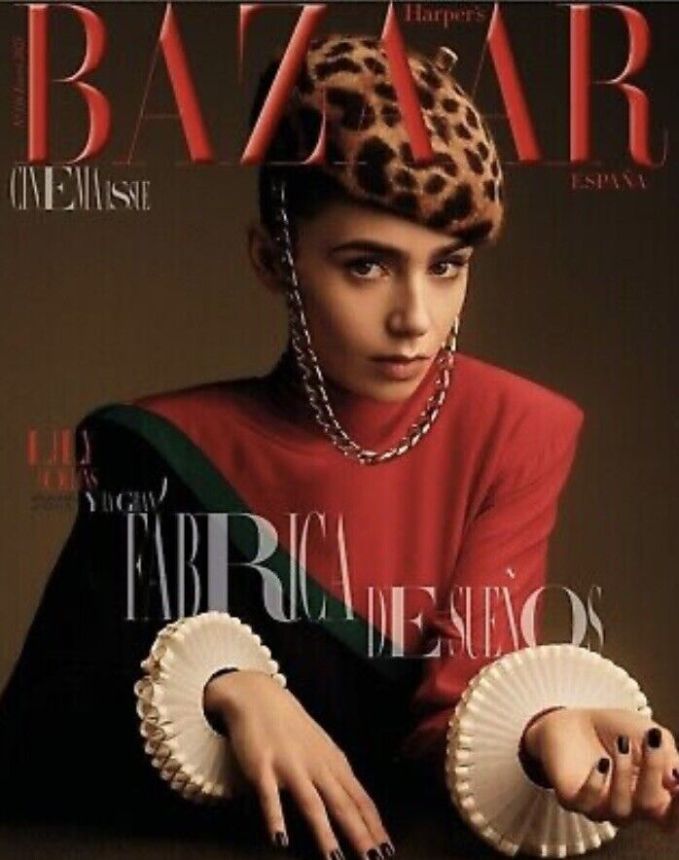 HARPERS BAZAAR SPAIN magazine side cover  January 2023