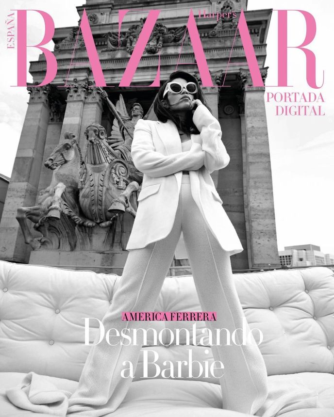 HARPERS BAZAAR SPAIN magazine side cover  August 2023