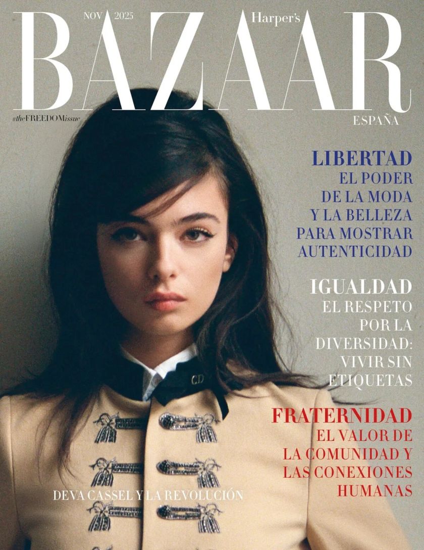 HARPERS BAZAAR SPAIN magazine side cover  November 2025