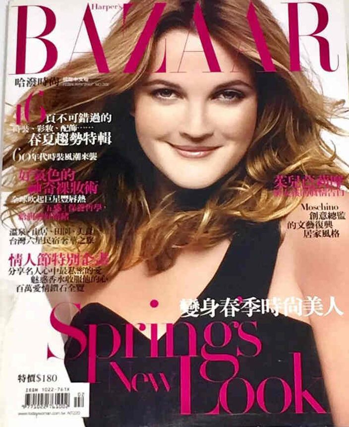 HARPERS BAZAAR TAIWAN magazine side cover Issue 206  February 2007