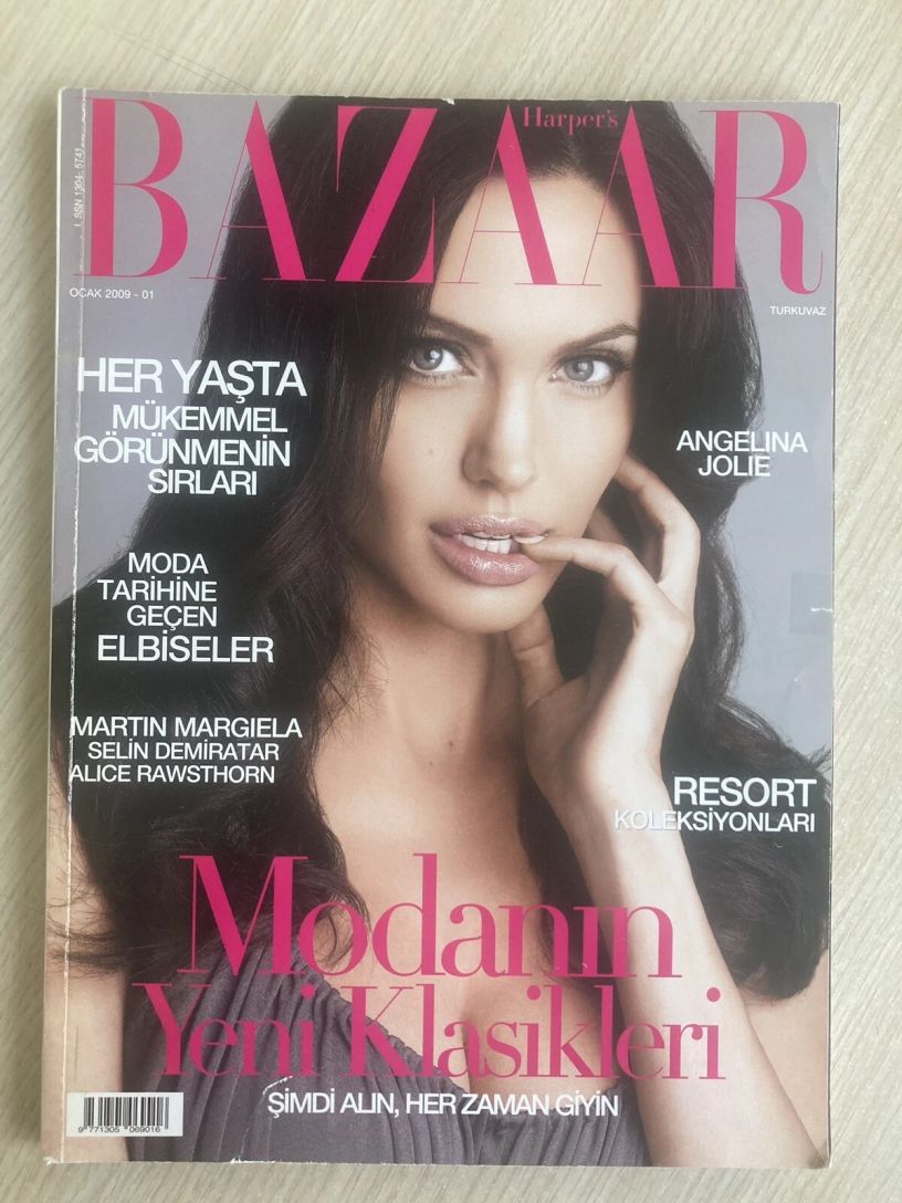 HARPERS BAZAAR TURKEY magazine side cover  January 2009