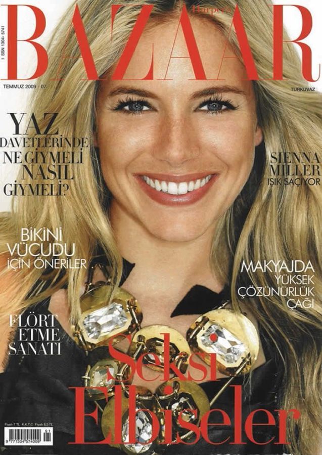 HARPERS BAZAAR TURKEY magazine side cover  July 2009