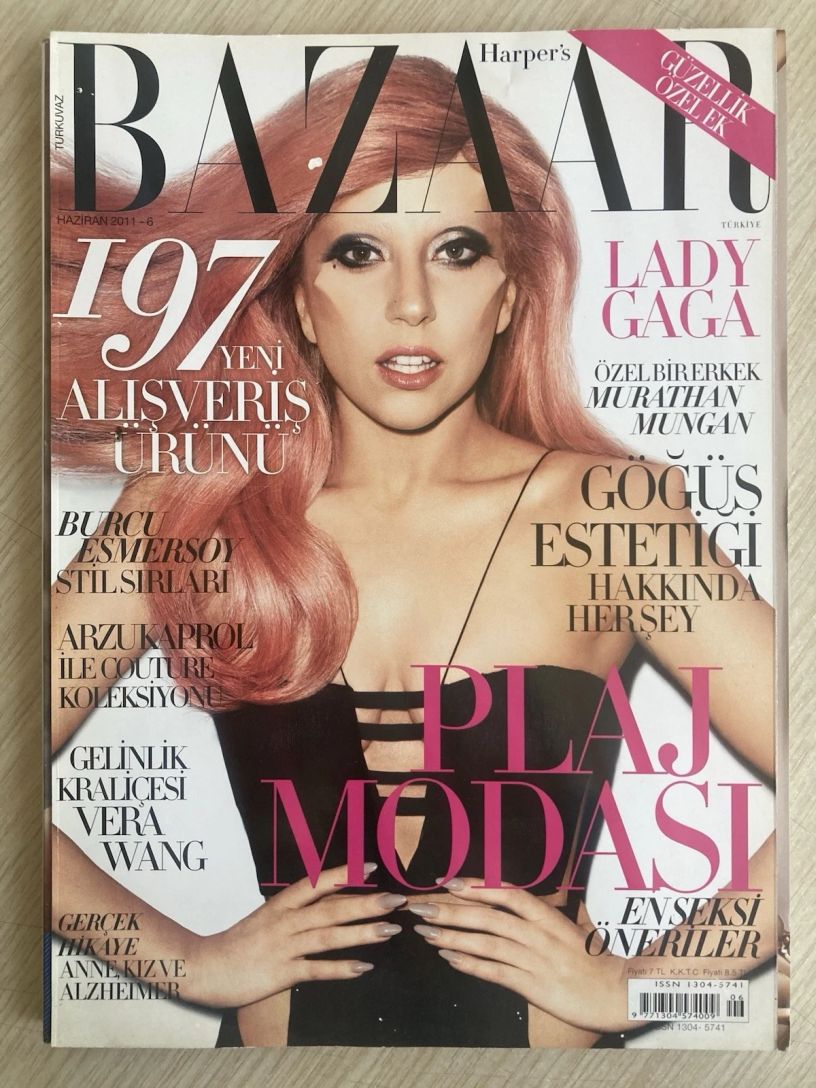 HARPERS BAZAAR TURKEY magazine side cover  June 2011