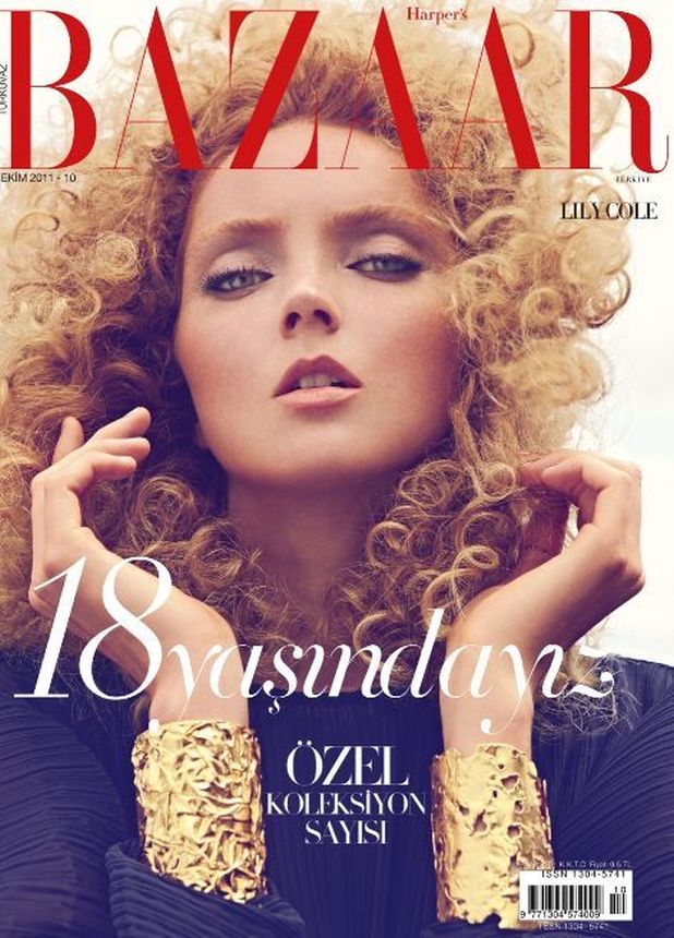 HARPERS BAZAAR TURKEY magazine side cover  October 2011