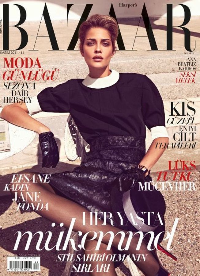 HARPERS BAZAAR TURKEY magazine side cover  November 2011