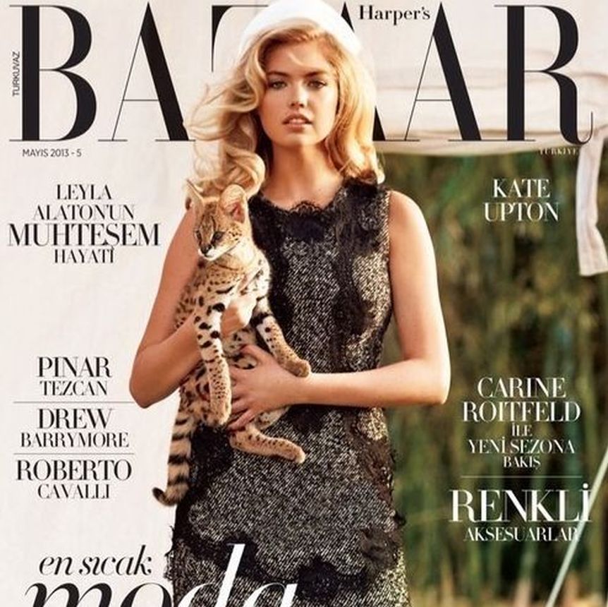 HARPERS BAZAAR TURKEY magazine side cover  May 2013
