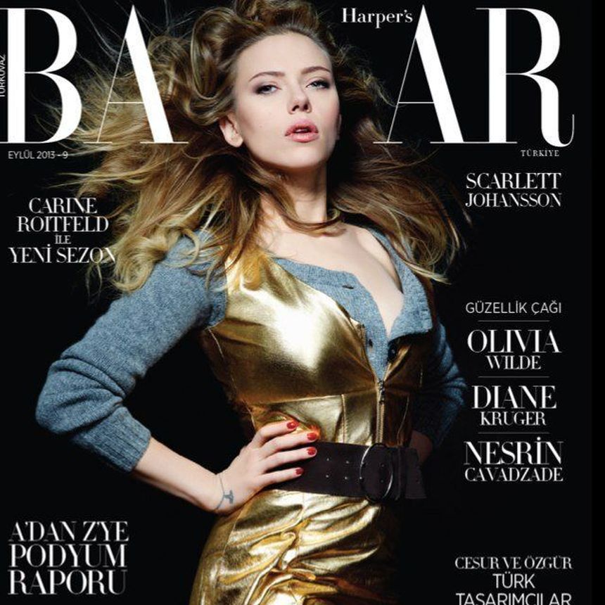 HARPERS BAZAAR TURKEY magazine side cover  September 2013