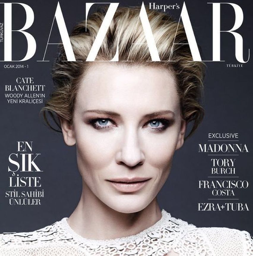 HARPERS BAZAAR TURKEY magazine side cover  January 2014