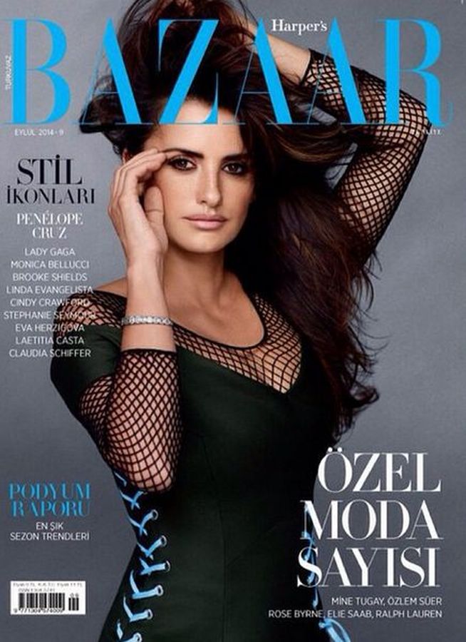 HARPERS BAZAAR TURKEY magazine side cover  September 2014