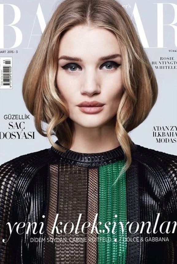 HARPERS BAZAAR TURKEY magazine side cover  March 2015