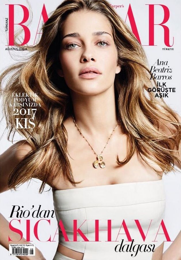 HARPERS BAZAAR TURKEY magazine side cover  August 2016