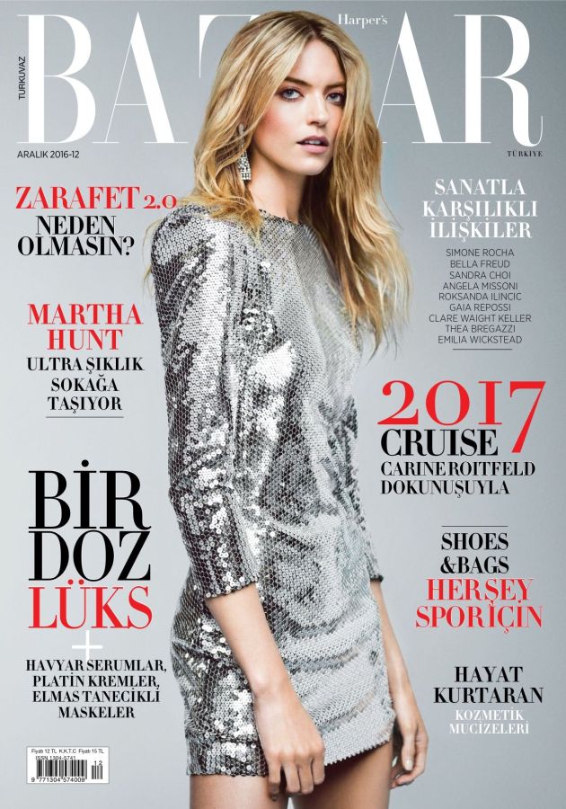 HARPERS BAZAAR TURKEY magazine side cover  December 2016