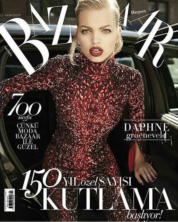 HARPERS BAZAAR TURKEY magazine side cover  November 2017