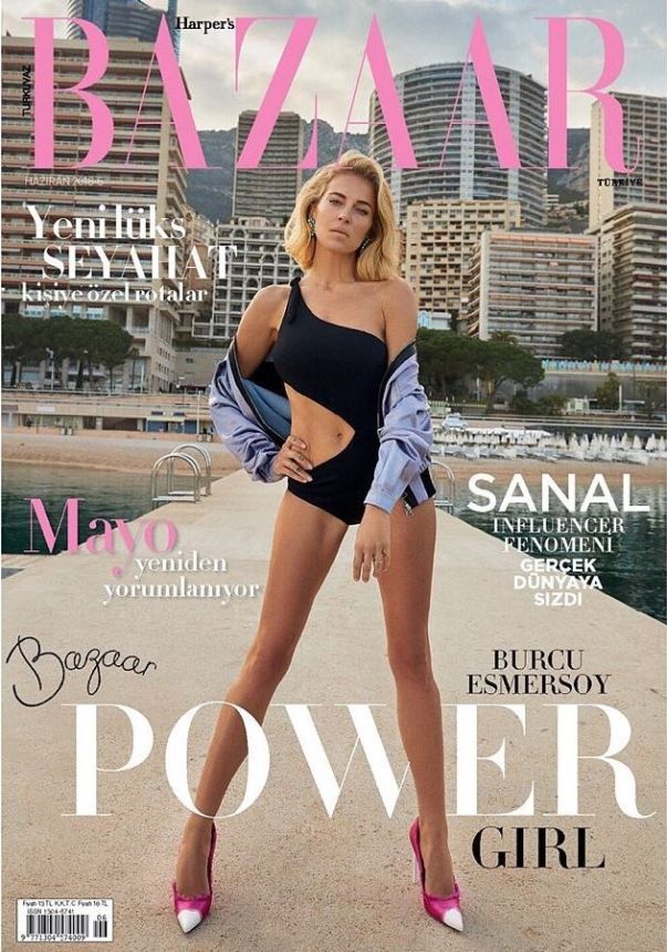 HARPERS BAZAAR TURKEY magazine side cover  June 2018
