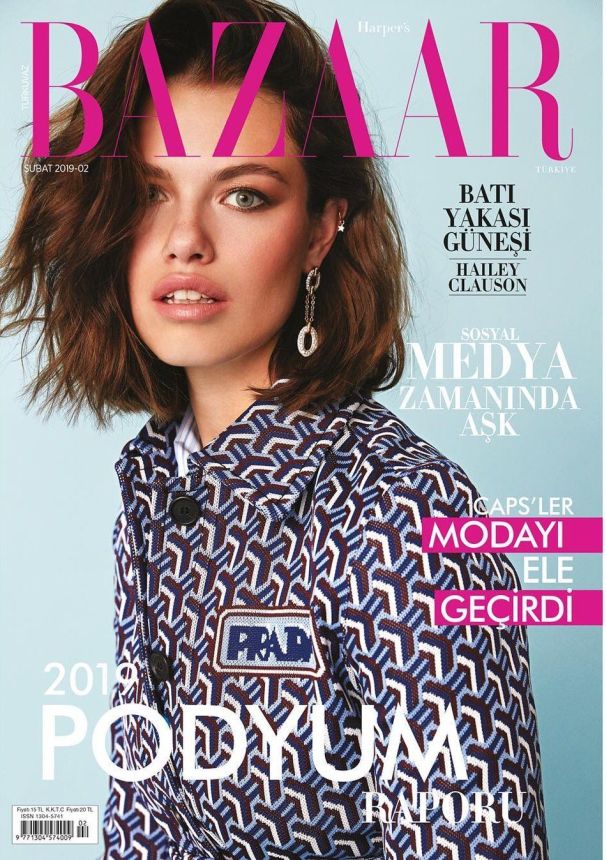HARPERS BAZAAR TURKEY magazine side cover  February 2019