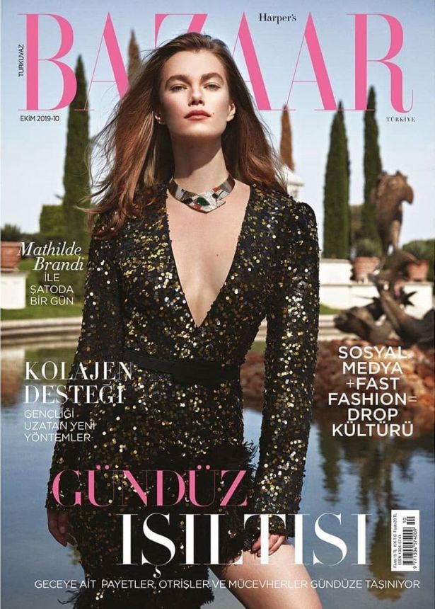 HARPERS BAZAAR TURKEY magazine side cover  October 2019