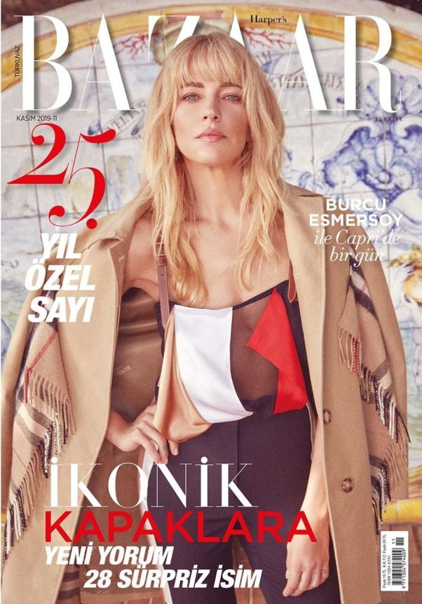 HARPERS BAZAAR TURKEY magazine side cover  November 2019