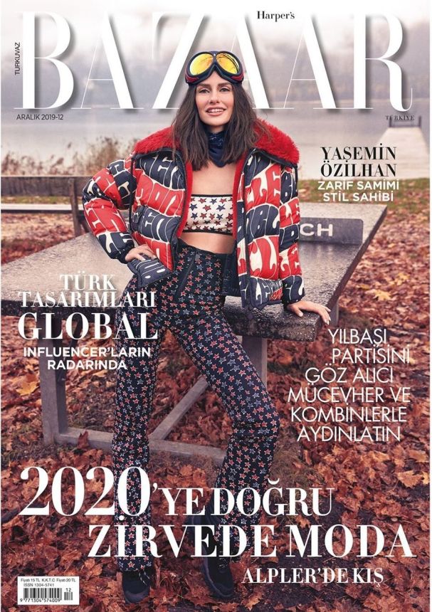 HARPERS BAZAAR TURKEY magazine side cover  December 2019