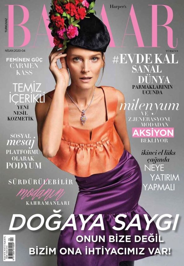 HARPERS BAZAAR TURKEY magazine side cover  April 2020