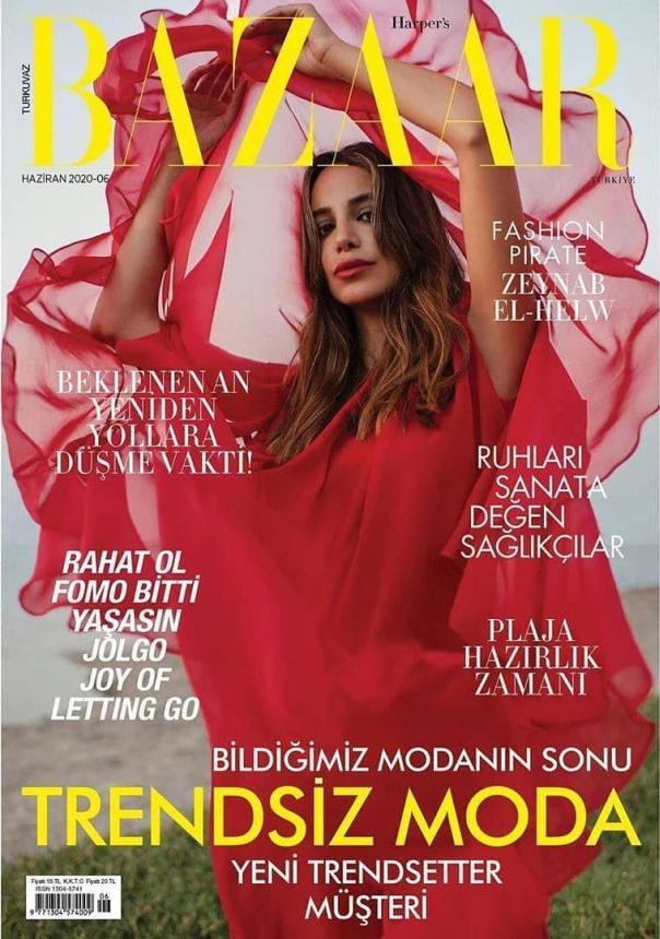 HARPERS BAZAAR TURKEY magazine side cover  June 2020