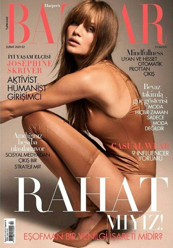 HARPERS BAZAAR TURKEY magazine side cover  February 2021