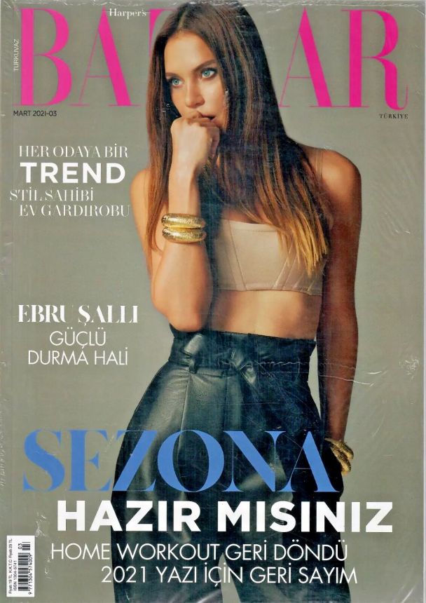 HARPERS BAZAAR TURKEY magazine side cover  March 2021
