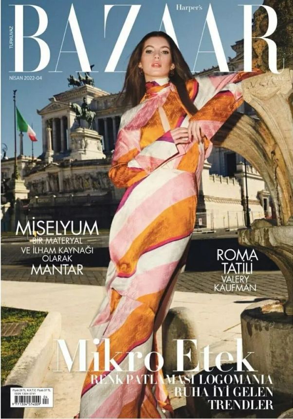 HARPERS BAZAAR TURKEY magazine side cover  April 2022