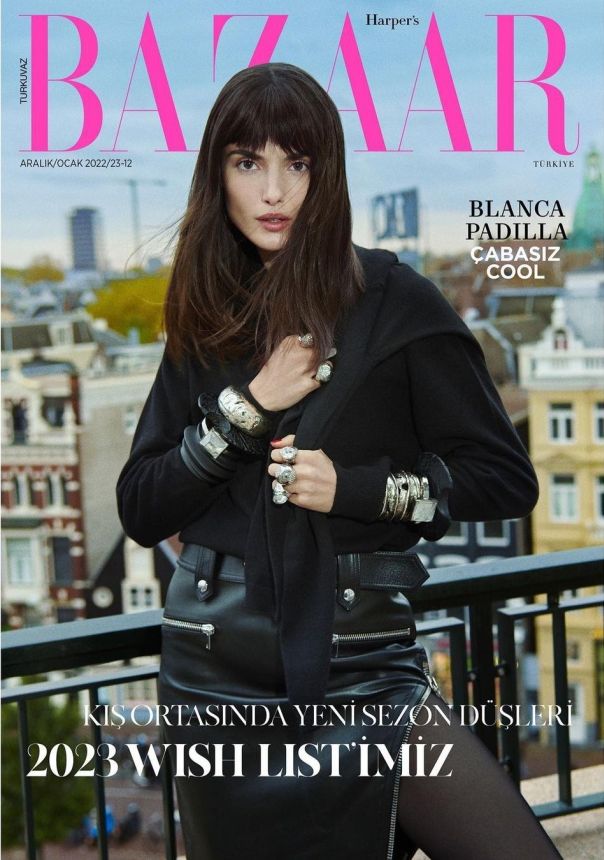 HARPERS BAZAAR TURKEY magazine side cover  December 2022/ January 2023 