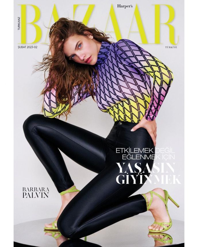 HARPERS BAZAAR TURKEY magazine side cover  February 2023