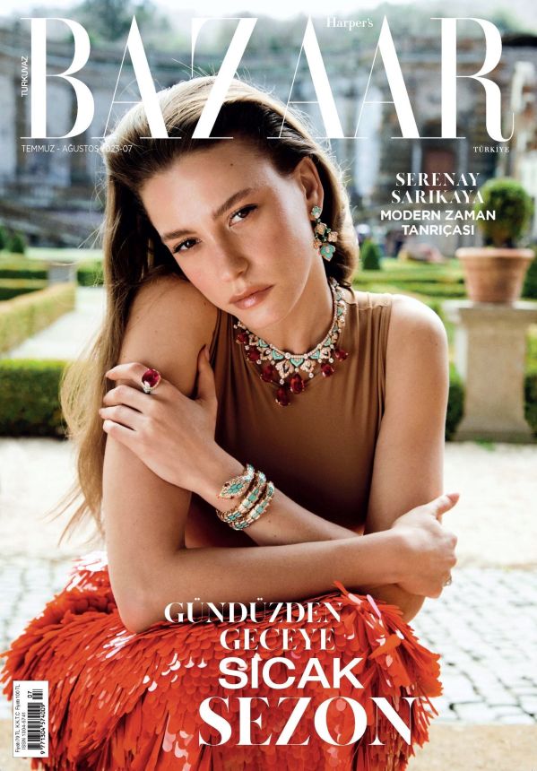 HARPERS BAZAAR TURKEY magazine side cover  July/August 2023