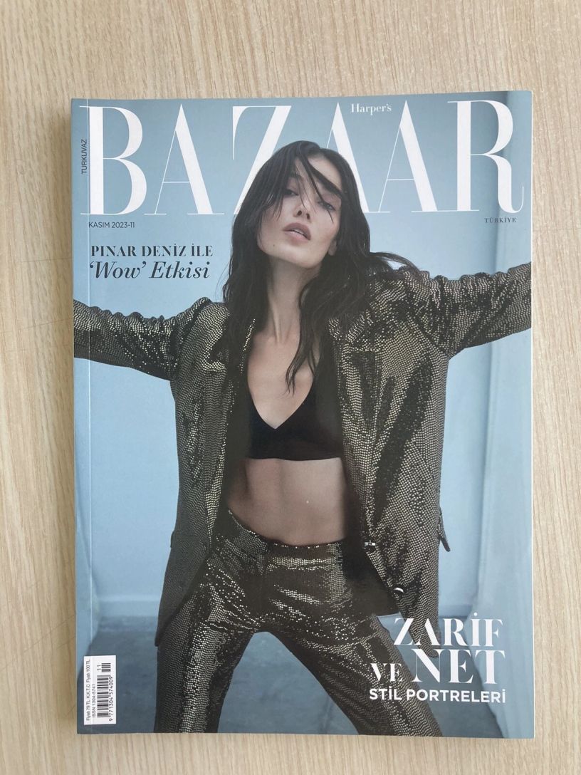 HARPERS BAZAAR TURKEY magazine side cover  November 2023