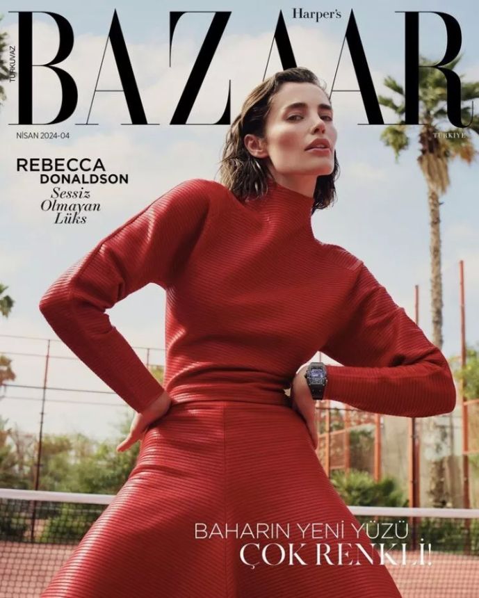 HARPERS BAZAAR TURKEY magazine side cover  April 2024
