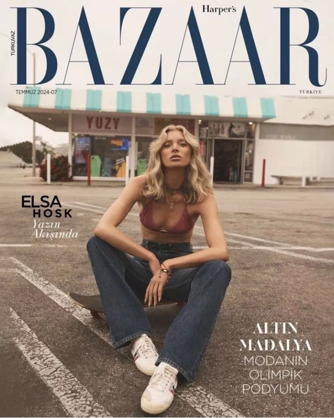 HARPERS BAZAAR TURKEY magazine side cover  July 2024