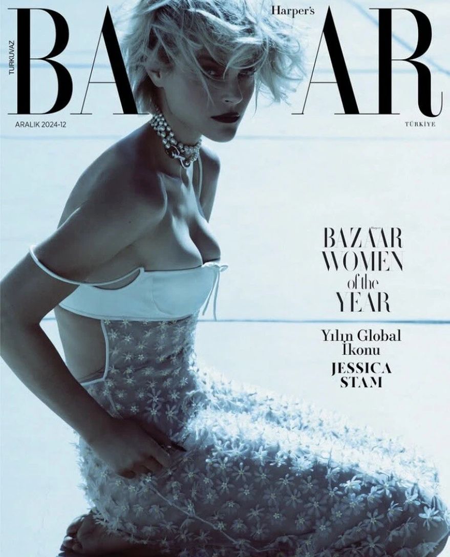 HARPERS BAZAAR TURKEY magazine side cover  December 2024