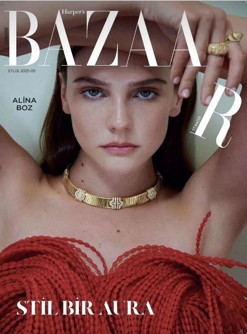 HARPERS BAZAAR TURKEY magazine side cover  September 2025