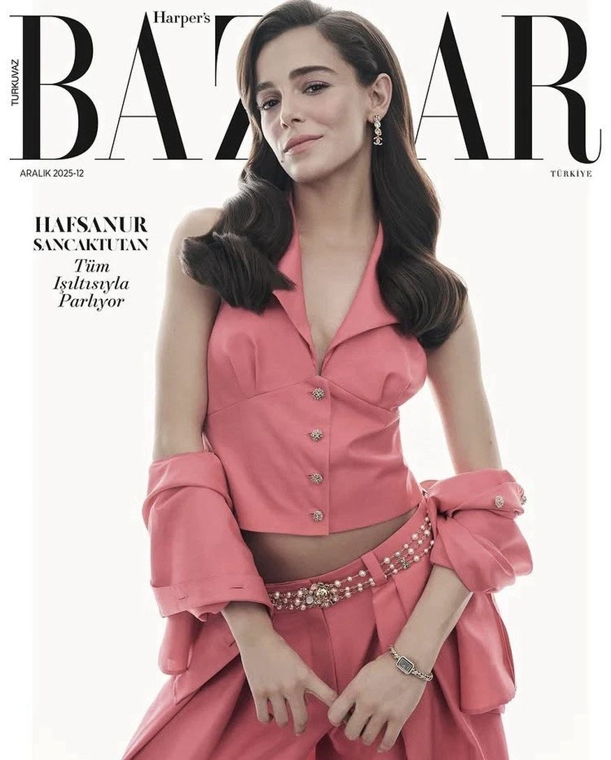 HARPERS BAZAAR TURKEY magazine side cover  December 2025