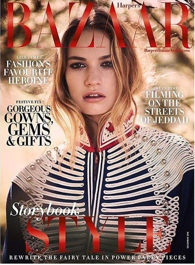 HARPERS BAZAAR UNITED ARAB EMIRATES magazine side cover  December 2016