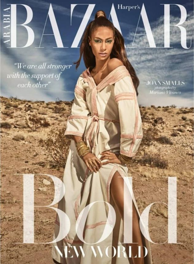 HARPERS BAZAAR UNITED ARAB EMIRATES magazine side cover  March 2018