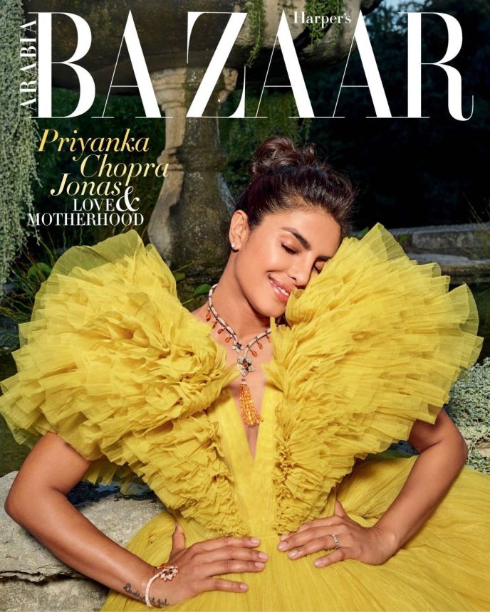 HARPERS BAZAAR UNITED ARAB EMIRATES magazine side cover  February 2022