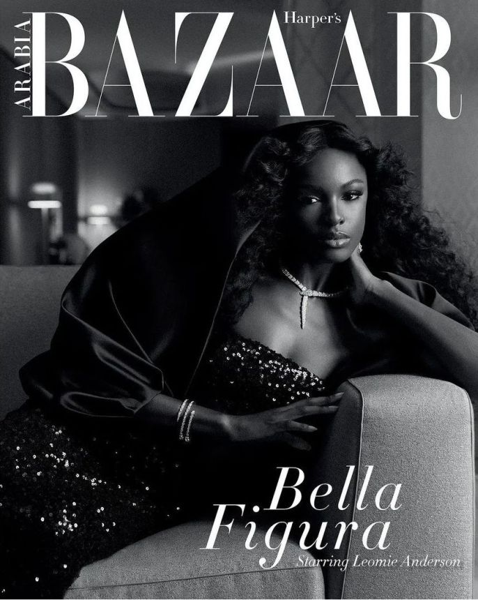 HARPERS BAZAAR UNITED ARAB EMIRATES magazine side cover  October 2023