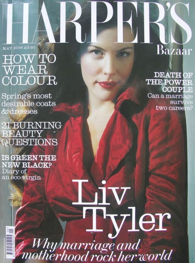 HARPERS BAZAAR UK magazine side cover  May 2006