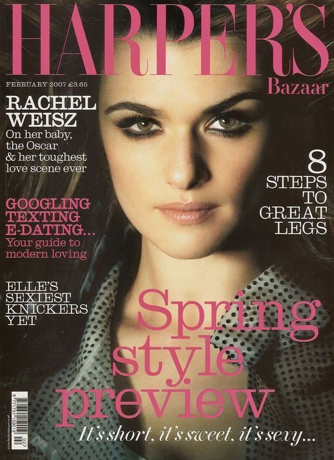 HARPERS BAZAAR UK magazine side cover  February 2007