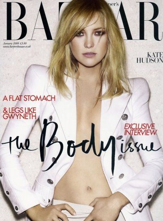 HARPERS BAZAAR UK magazine side cover  January 2009