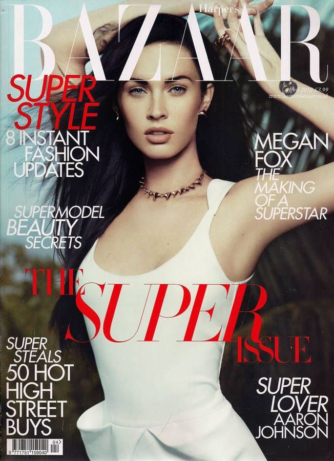 HARPERS BAZAAR UK magazine side cover  April 2010
