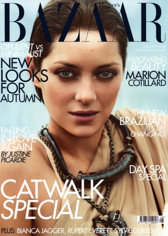 HARPERS BAZAAR UK magazine side cover  August 2010